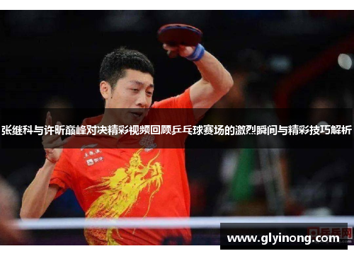 张继科与许昕巅峰对决精彩视频回顾乒乓球赛场的激烈瞬间与精彩技巧解析